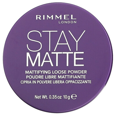 

Rimmel London Stay Matte Mattifying Loose Powder 001 Transparent 0.35 oz (10 g)