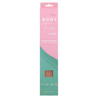 Risque, Body Bant Şeritleri, Bej, Önceden Kesilmiş 6 Şerit