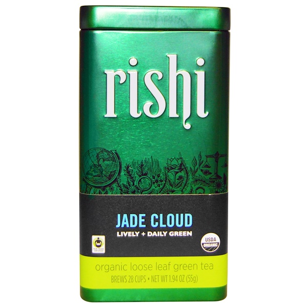 Rishi Tea, Organic Loose Leaf Green Tea, Jade Cloud, 1.94 oz (55 g) iHerb