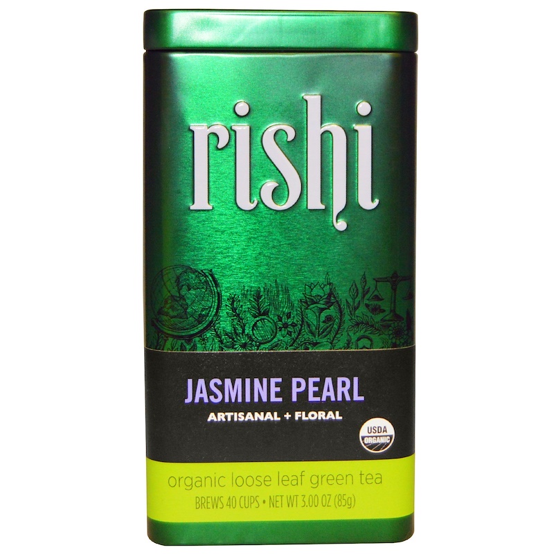 Rishi Tea, Organic Loose Leaf Green Tea, Jasmine Pearl, 3.00 oz (85 g
