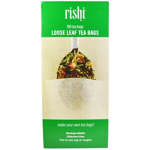 Отзывы о Риши Ти, Loose Leaf Tea Bags, 100 Tea Bags