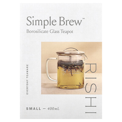 Rishi Tea  Simple Brew™  Borosilicate Glass Teapot  13.5 fl oz (400 ml)