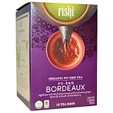 Rishi Tea, Органический Пуэр, Бордо, 15 чайных пакетиков, 1.80 унций (51 г) отзывы