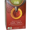 Rishi Tea, Chá Preto Orgânico, Earl Grey, 15 Saquinhos de Chá 1,75 oz (49,5 g)