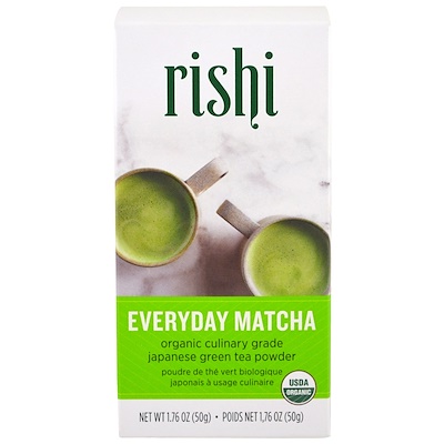 Rishi Tea Органический порошковый чай матча для ежедневного использования, 1,76 унций (50 г)