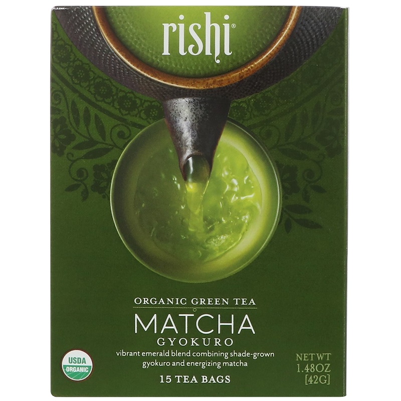 Rishi Tea, Organic Green Tea, Matcha Gyokuro, 15 Tea Bags, 1.48 oz (42