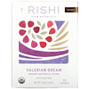 Rishi Tea, Органическая ботаническая смесь, Valerian Dream, без кофеина, 15 пакетиков, 1,05 унции (30 г) 