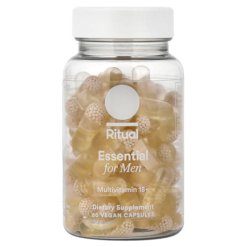 Ritual Essential For Men, Multivitamin 18+, Mint, 60 Vegan Capsules