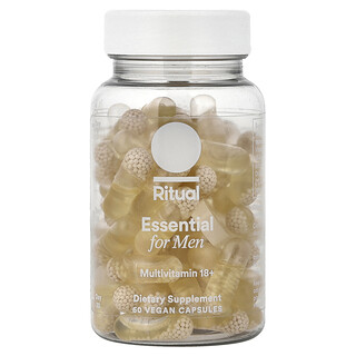 Ritual, Essentiel for mænd, multivitamin 18+, mynte, 60 veganske kapsler