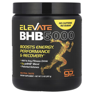 Real Ketones, Elevate，BHB 5000，中性，7.3 盎司（207 克）