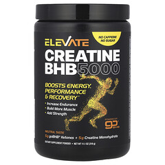 Elevate, креатин BHB 5000, нейтральний, 316 г (11,1 унції)