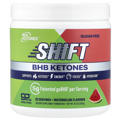 Real Ketones Shift, BHB Ketones Powder Mix, Watermelon, 8.2 oz (233 g)
