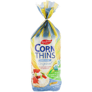 Отзывы о Реал Фоодс, Organic Corn Thins, Original, 25 Slices, 5.3 oz (150 g)