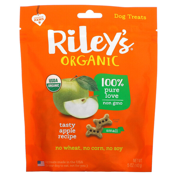 Riley’s Organics, 狗粮，小骨头，美味苹果食谱，5 盎司（142 克）