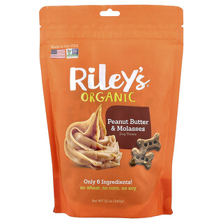 Riley’s Pets, Dog Treats, Peanut Butter & Molasses, 12 oz (340 g)