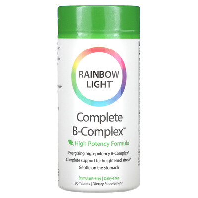 

Rainbow Light Комплекс витамина B полного спектра пищевая формула 90 таблеток