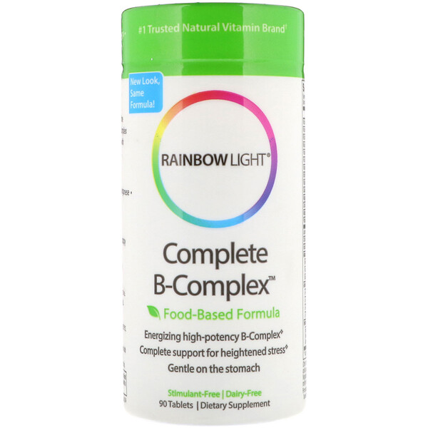 Rainbow Light‏, Complete B-Complex, Food Based Formula, 90 Tablets