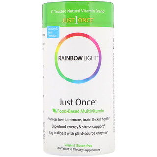 Rainbow Light, Just Once, мультивитамины на основе продуктов питания, 120 таблеток