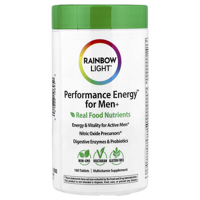 Product Image for Rainbow Light, Performance Energy for Men+, 180 Tablets