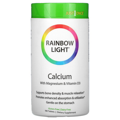 Rainbow Light Just Once, Calcium , 180 Tablets