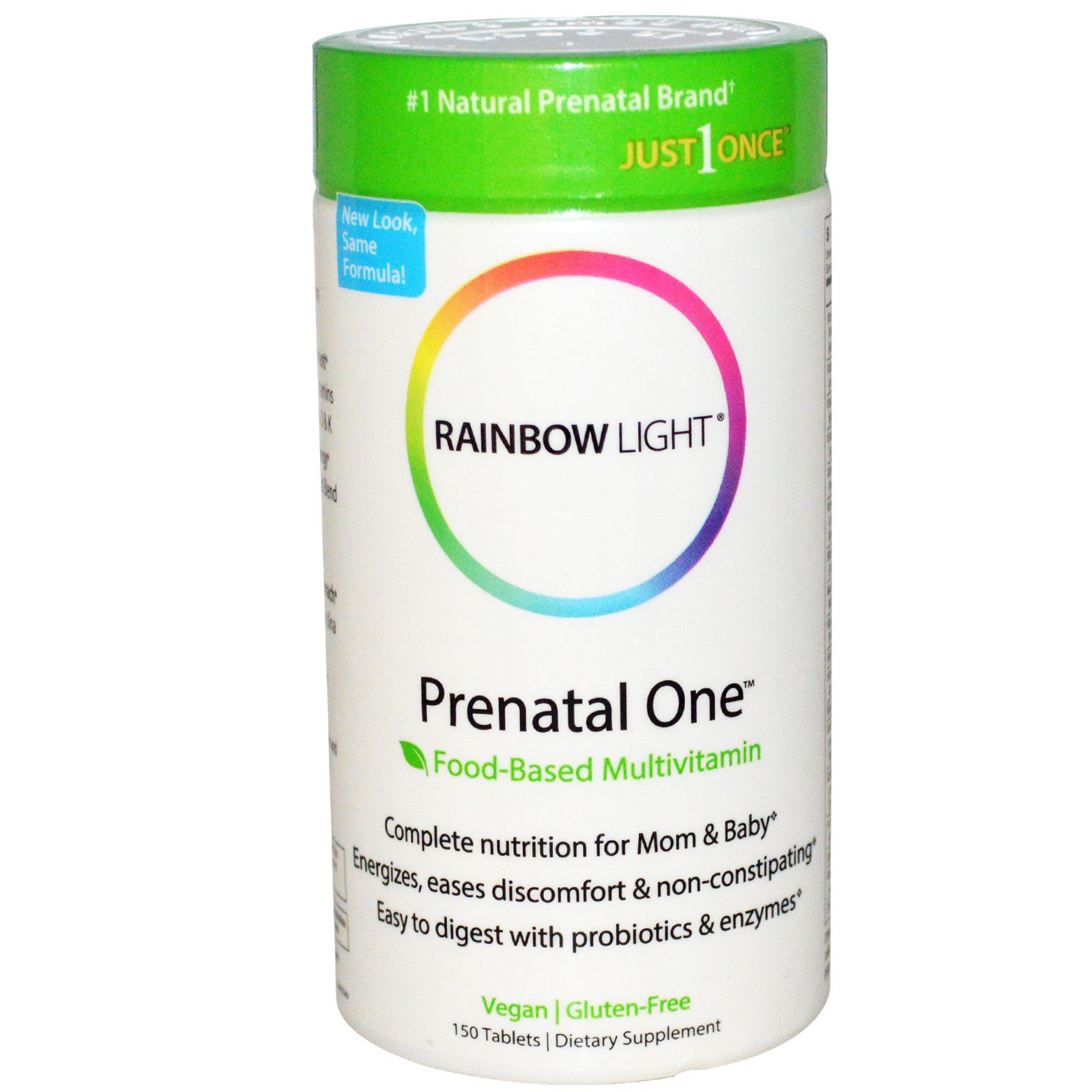 Rainbow Light, Just Once, дородовой мультивитамин на пищевой основе, 150 таблеток