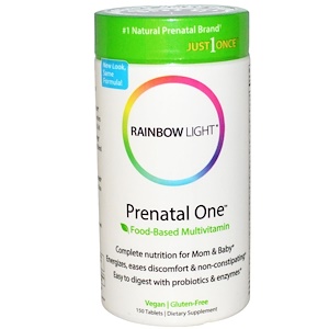 Rainbow Light, Just Once, дородовой мультивитамин на пищевой основе, 150 таблеток
