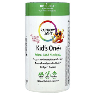 رينبو لايت‏, Kid's One® ، للأطفال من عمر 1 سنة فما فوق ، بنكهة الفواكه ، 90 قرصًا