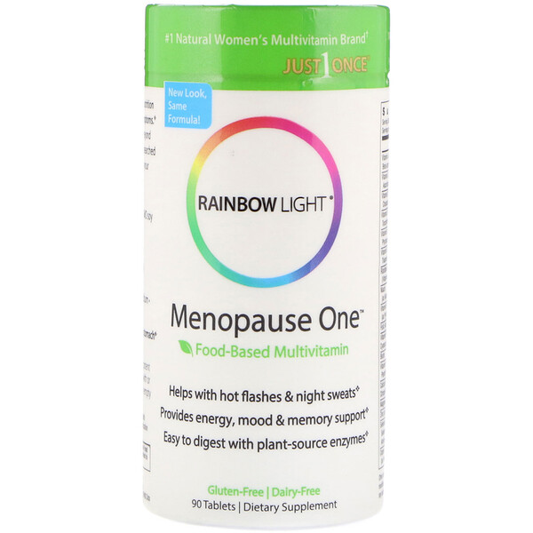 Rainbow Light, Menopause Eins, Multivitamin auf Nährstoffbasis, 90 Tabletten