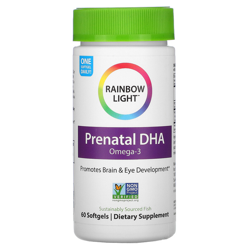 Rainbow Light, Prenatal DHA, Omega3, 60 Softgels iHerb