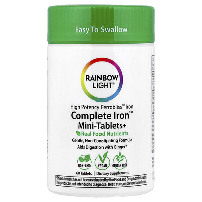 Product Image for Rainbow Light, Complete Iron Mini-Tablets+, 60 Tablets