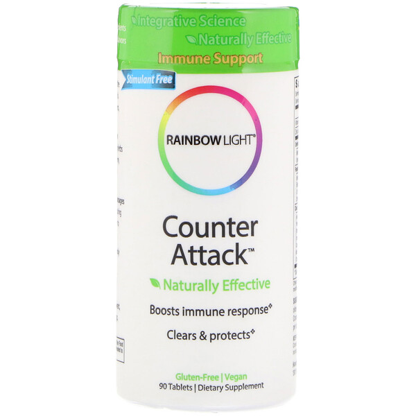 Rainbow Light, Counter Attack, Immune Support, Immununterstützung, 90 Tabletten