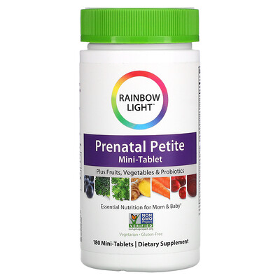 

Rainbow Light, Prenatal Petite, 180 Mini-Tablets