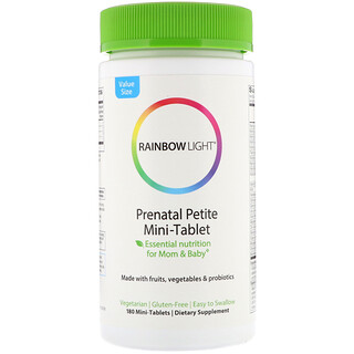 Rainbow Light, Пренатальные витамины, мини-таблетки, 180 мини-таблеток