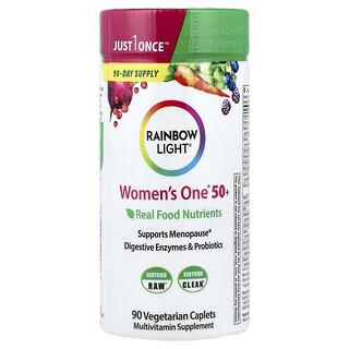 Rainbow Light, Women's One™ 50+, Real Food Nutrients, 90 Vegetarian Caplets