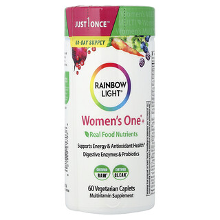 Rainbow Light, Women's One™, Multivitamines quotidiennes, Haute efficacité, 60 comprimés végétariens
