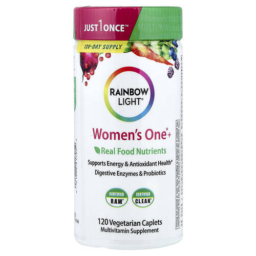 Rainbow Light, Women's One+®, Real Food Nutrients, 120 Vegetarian Caplets