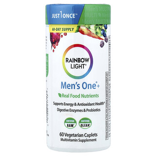 Rainbow Light, Men's One+®, Real Food Nutrients, 60 Vegetarian Caplets