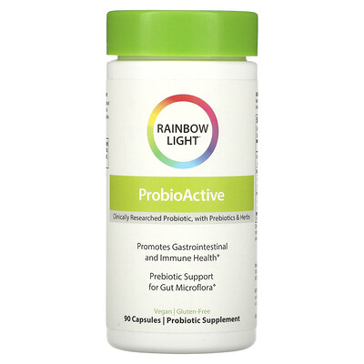 

Rainbow Light ProbioActive, формула на основе продуктов питания, 90 капсул быстрого высвобождения