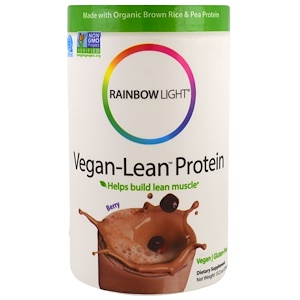Rainbow Light, Vegan-Lean Protein, Berry, 13.2 oz (374 g)