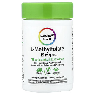 Rainbow Light, L-Methylfolate, 60 Vegan Capsules