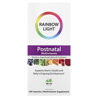 Rainbow Light, Suplemento multivitamínico posnatal, 120 cápsulas