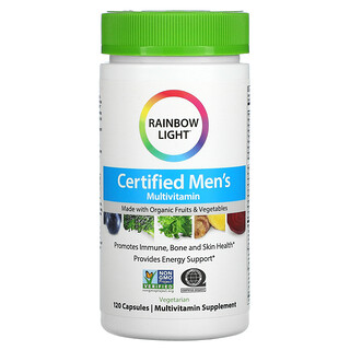 Rainbow Light, Certified Men's Multivitamin, 120 Veggie-Kapseln