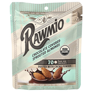 Rawmio, Chocolate Covered Sprouted Almonds, 2 oz (56.7 g)