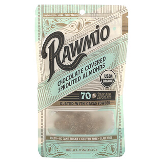 Rawmio, Naklíčené mandle v čokoláde, 56,7 g