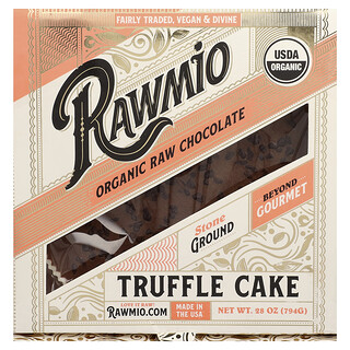 Rawmio, 有機未加工巧克力松露蛋糕，28 盎司（794 克）