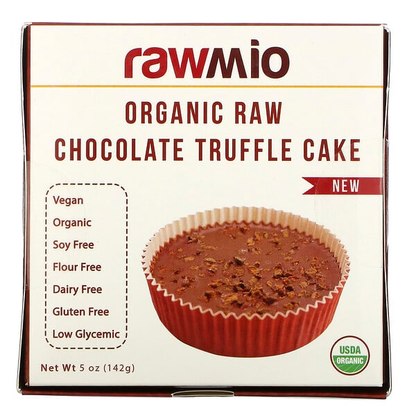 Rawmio オーガニック ロー チョコレート トリュフケーキ 5 Oz 142 G Iherb