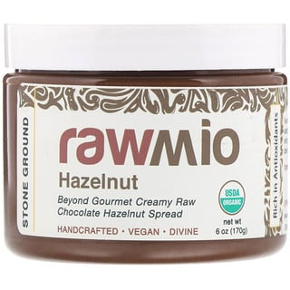 Rawmio, معجون الشوكولاتة بالبندق، 6 أونصة (170 غ)