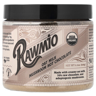 Rawmio, Ζεστή σοκολάτα μανιταριών γάλακτος βρώμης, 8.5 oz (240 g)