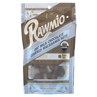 Rawmio Oat Milk Chocolate Covered Macadamia Nuts 2 oz (56.7 g)