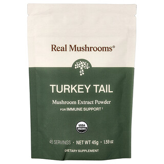 Real Mushrooms‏, קוריולוס, אבקת פטריות, 45 גרם (1.59 אונקיות)